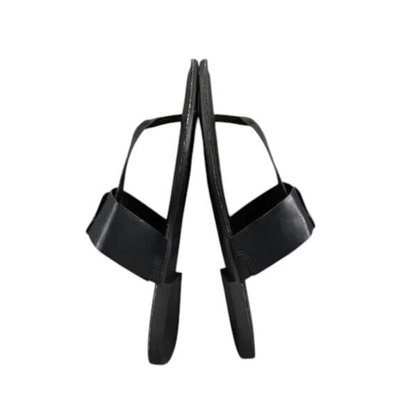 Korks Shoes Womens 9 Sandals Casual T Strap Thong Flats Slip On Black Comfort - Picture 12 of 13